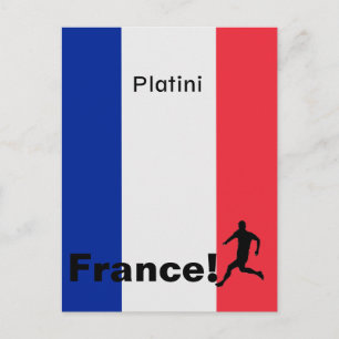 Cartão Postal Futebol da França, personalizável