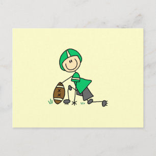 Cartão Postal Futebol de Boneco Verde