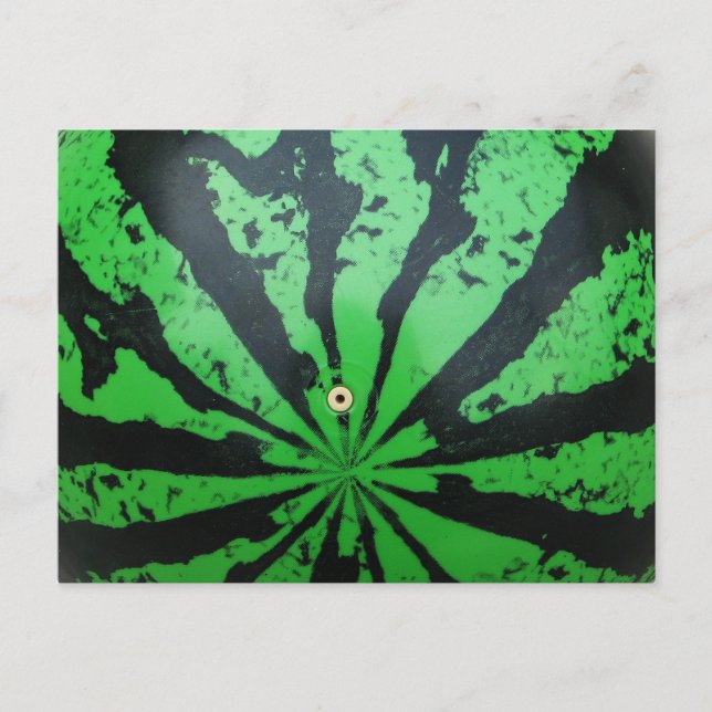 Cartão Postal Futebol de melancia / bola de futebol (Frente)