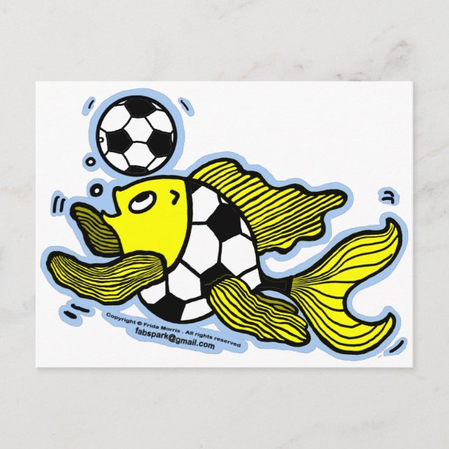 Cartão Postal Futebol de peixe (Frente)