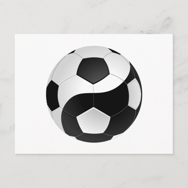 Cartão Postal Futebol de Yin Yang (Frente)