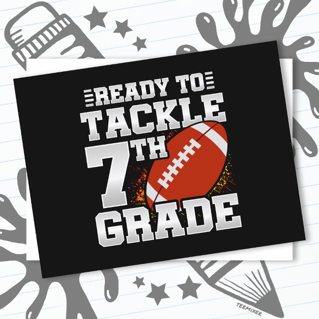 Cartão Postal Futebol do 1º dia de 7 de volta à escola (Criador carregado)