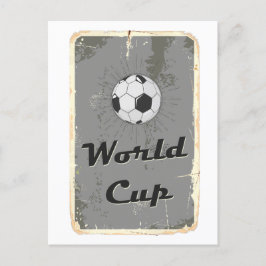Cartão Postal Futebol do Campeonato do Mundo de Vintage Style Po