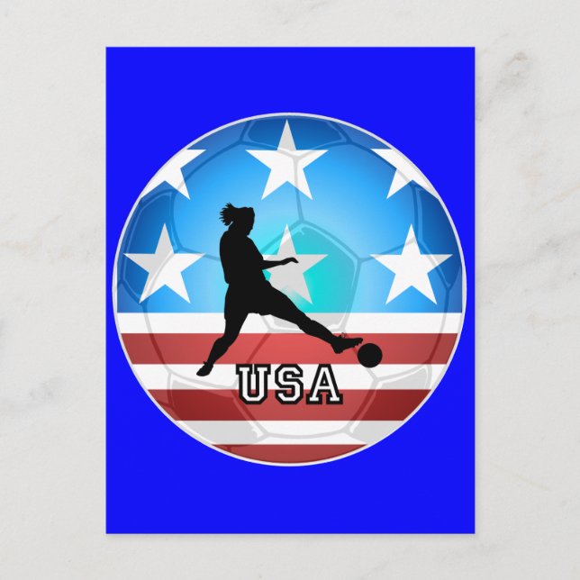 Cartão Postal futebol feminino (Frente)