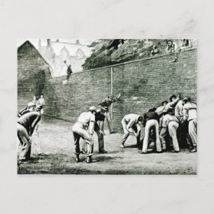Cartão Postal Futebol no Muro de Eton