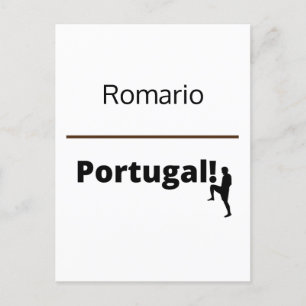 Cartão Postal Futebol Portugal, personalizável