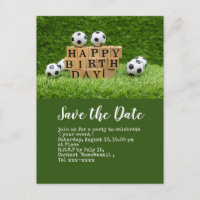 Futebol salve bola de data para Festa de aniversár