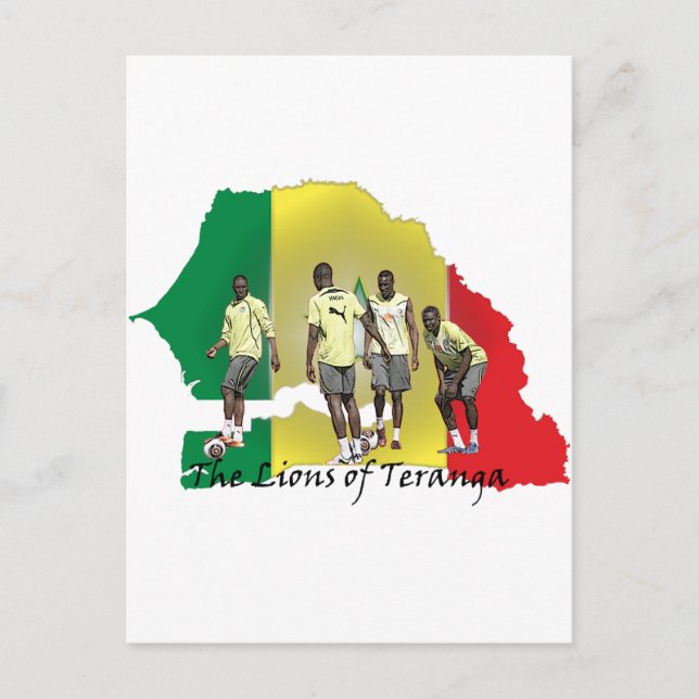 Cartão Postal Futebol Senegal (Frente)