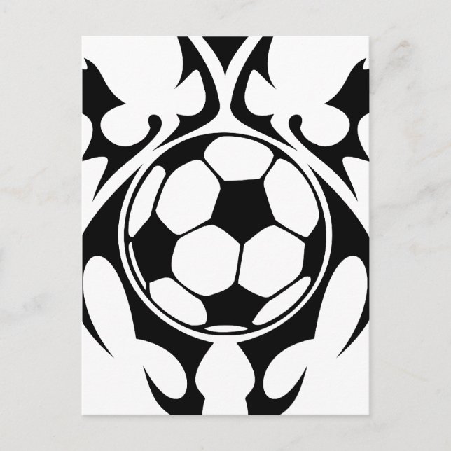 Cartão Postal futebol, tribal. (Frente)