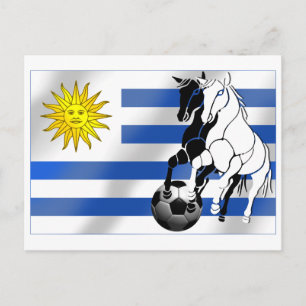 Cartão Postal Futebol Uruguai Charruas 2010