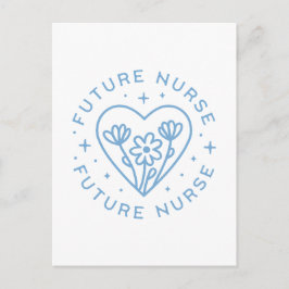 Cartão Postal Futura estética azul da motivação dos estudantes d