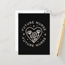 Cartão Postal Futuras afirmações de enfermeira citações florais