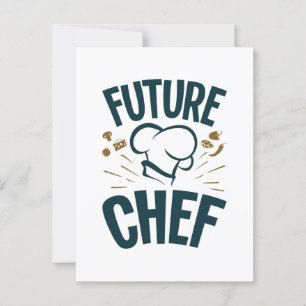Cartão Postal Futuro Colégio de Cozinhar de Chef