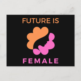 Cartão Postal Futuro é Feminino Feminista