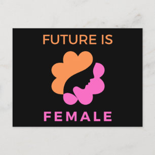 Cartão Postal Futuro é Feminino Feminista