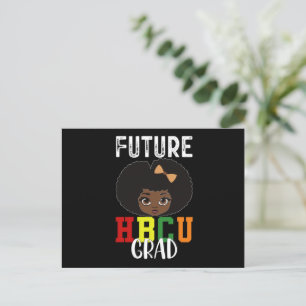 Cartão Postal Futuro Graduada HBCU Graduação Faculdade Negra
