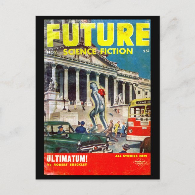 Cartão Postal Futuro novembro de 1953_Pulp Art (Frente)