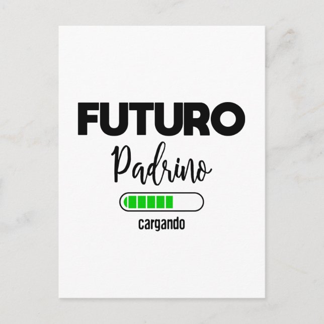 Cartão Postal Futuro padrino cargando (Frente)