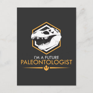 Cartão Postal Futuro Paleontólogo - Presente de Crânio de Dinoss