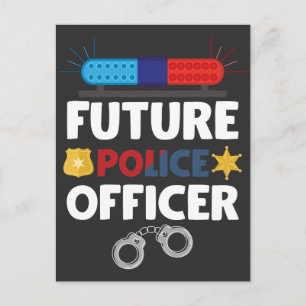 Cartão Postal Futuro Policial Costume Policial Kid