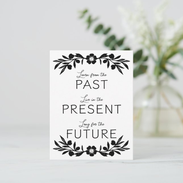 Cartão Postal Futuro Presente Passado (Em pé/Frente)