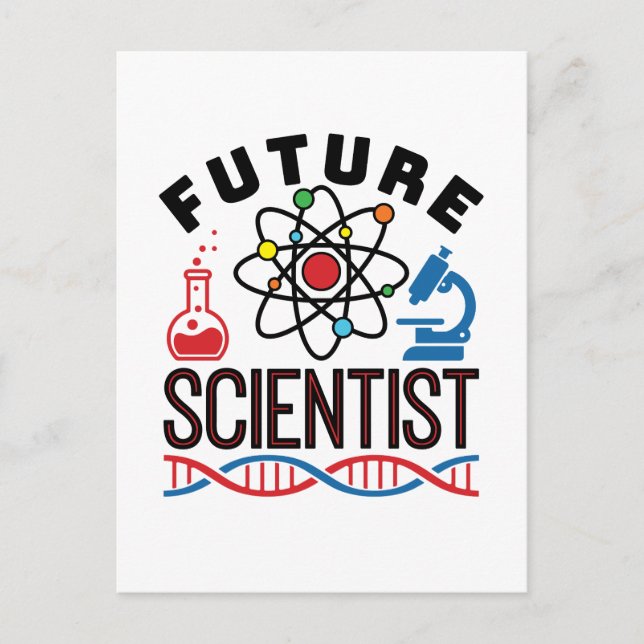 Cartão Postal FUTURO STEM DE PASSAGEIROS Científicos (Frente)