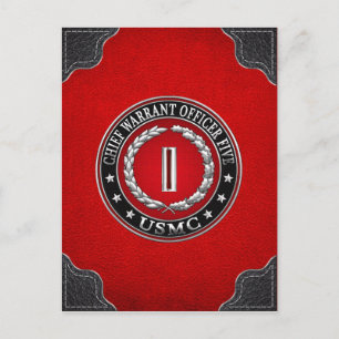 Cartão Postal Fuzileiros dos EUA: Chefe do Mandado Cinco (USMC C