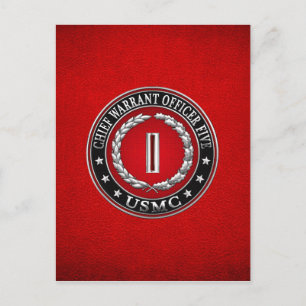 Cartão Postal Fuzileiros dos EUA: Chefe do Mandado Cinco (USMC C