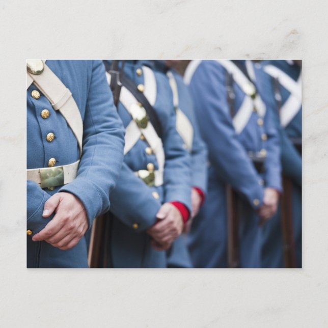 Cartão Postal Fuzileiros militares da era civil dos EUA (Frente)