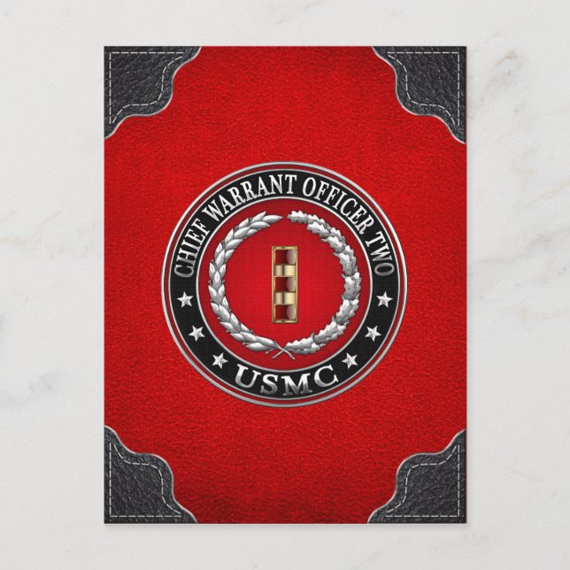 Cartão Postal Fuzileiros navais dos EUA: Chefe do Mandado Dois ( (Frente)