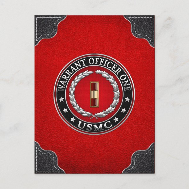 Cartão Postal Fuzileiros Navais dos EUA: Primeiro-Sargento (USMC (Frente)