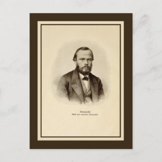 Cartão Postal Fyodor Mikhailovich Dostoyevsky