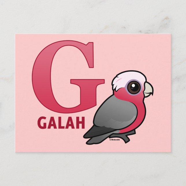 Cartão Postal G é para Galah (Frente)