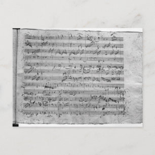 Cartão Postal G. para violino, cravo e violoncelo