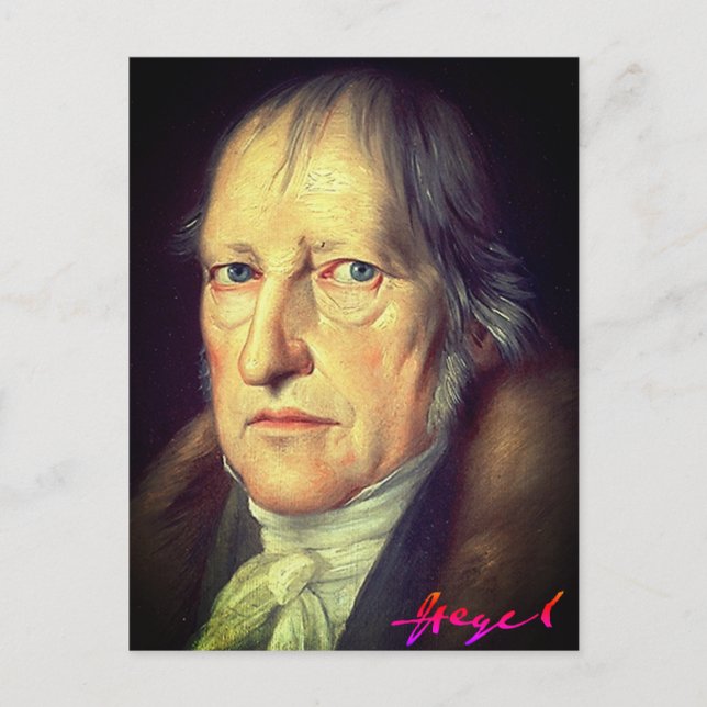 Cartão Postal G. W. F. Hegel (retrato de 1831) (Frente)