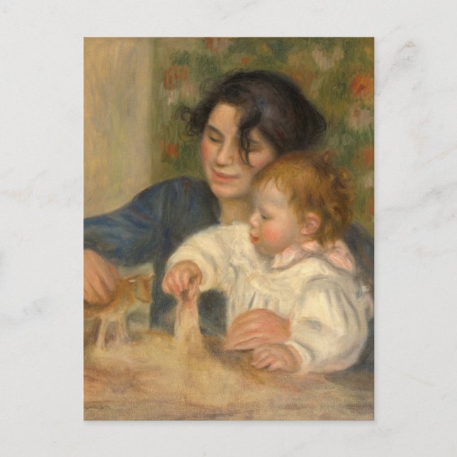 Cartão Postal Gabrielle et Jean por Pierre-auguste Renoir (Frente)