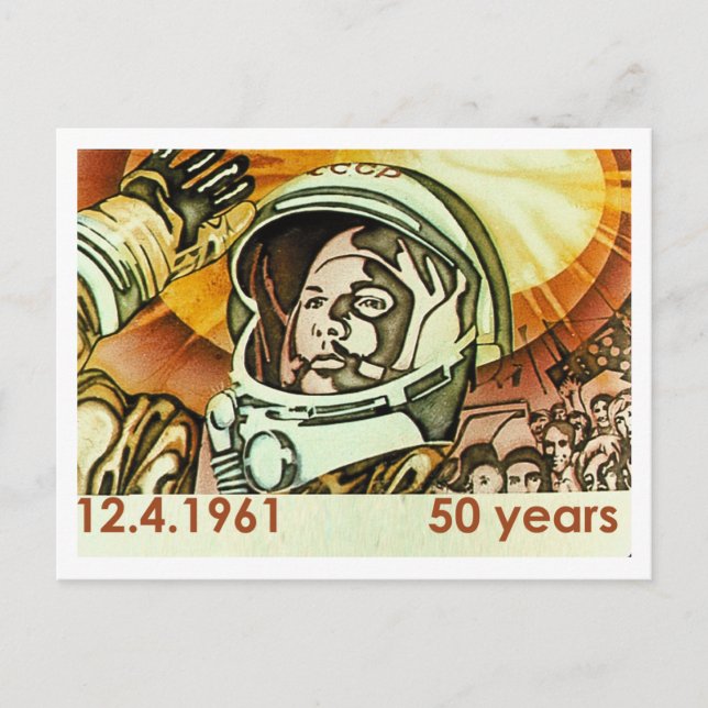 Cartão Postal Gagarin (Frente)
