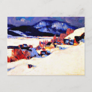 Cartão Postal Gagnon - Rang Saint-Laurent Baie-Saint-Paul