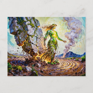 Cartão Postal Gaia Deusa da Terra da Mitologia Grega