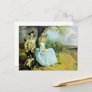 Cartão Postal Gainsborough, Sr. e Sra. Andrews,