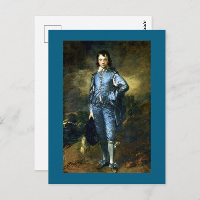 Cartão Postal Gainsborough - The Blue Boy, (Frente/Verso)