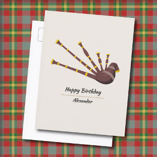 Cartão Postal Gaita de fole