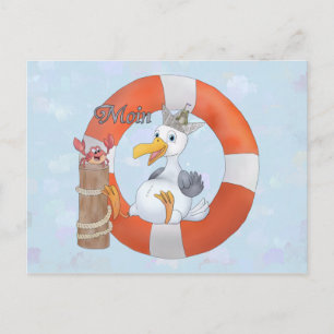 Cartão Postal Gaivota no ringue