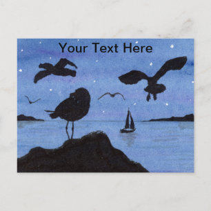 Cartão Postal Gaivotas