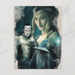 Cartão Postal Galadriel, ELROND™ e Gráfico Gandalf