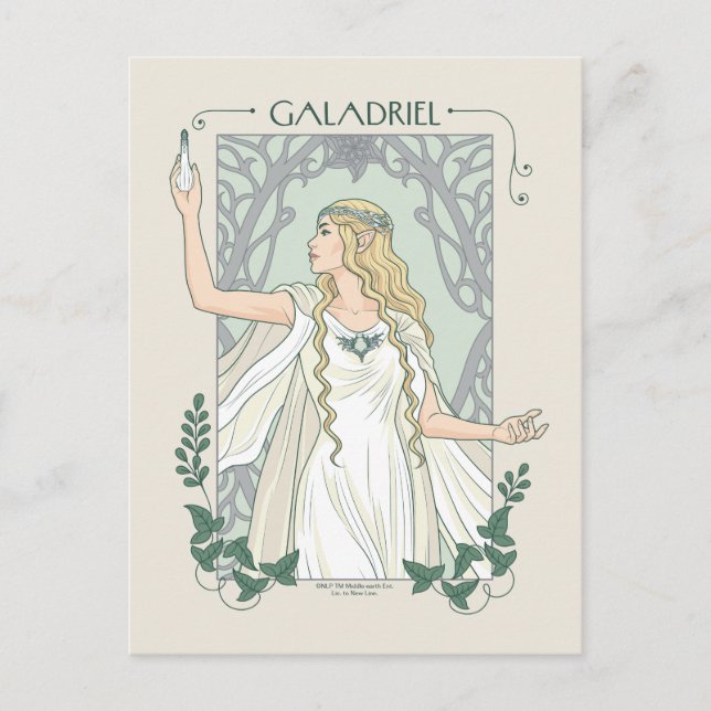 Cartão Postal Galadriel Luz de Valinor Gráfico (Frente)