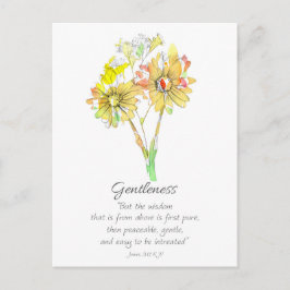 Cartão Postal Galatians Fruit of the Spirit Scripture Prayer 