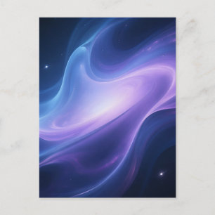 Cartão Postal Galáxia da Nebulosa Cósmica Abstrata