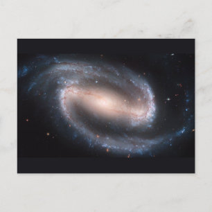 Cartão Postal Galáxia Espiral Barred NGC 1300. Original da NASA