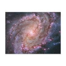 Galáxia Espiral Fotográfica do Espaço Rosa M83